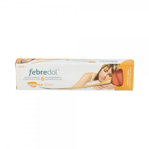 FEBREDOL TAPONES ESPUMA 6 UN