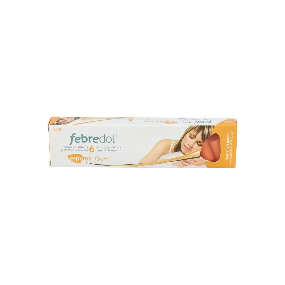 FEBREDOL TAPONES ESPUMA 6 UN