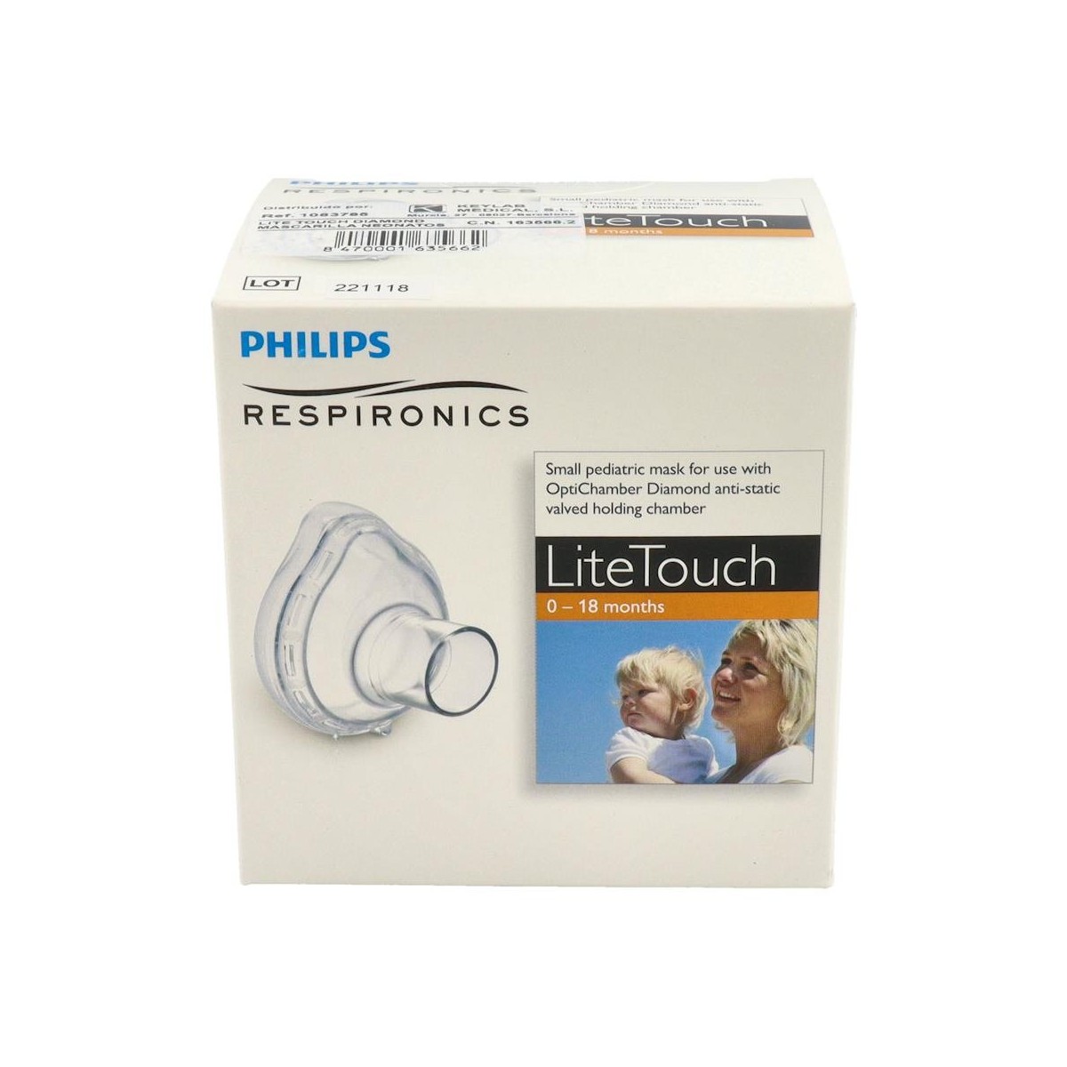 Mascarilla Lite Touch Neonatos 0-18 M Rf/1083785