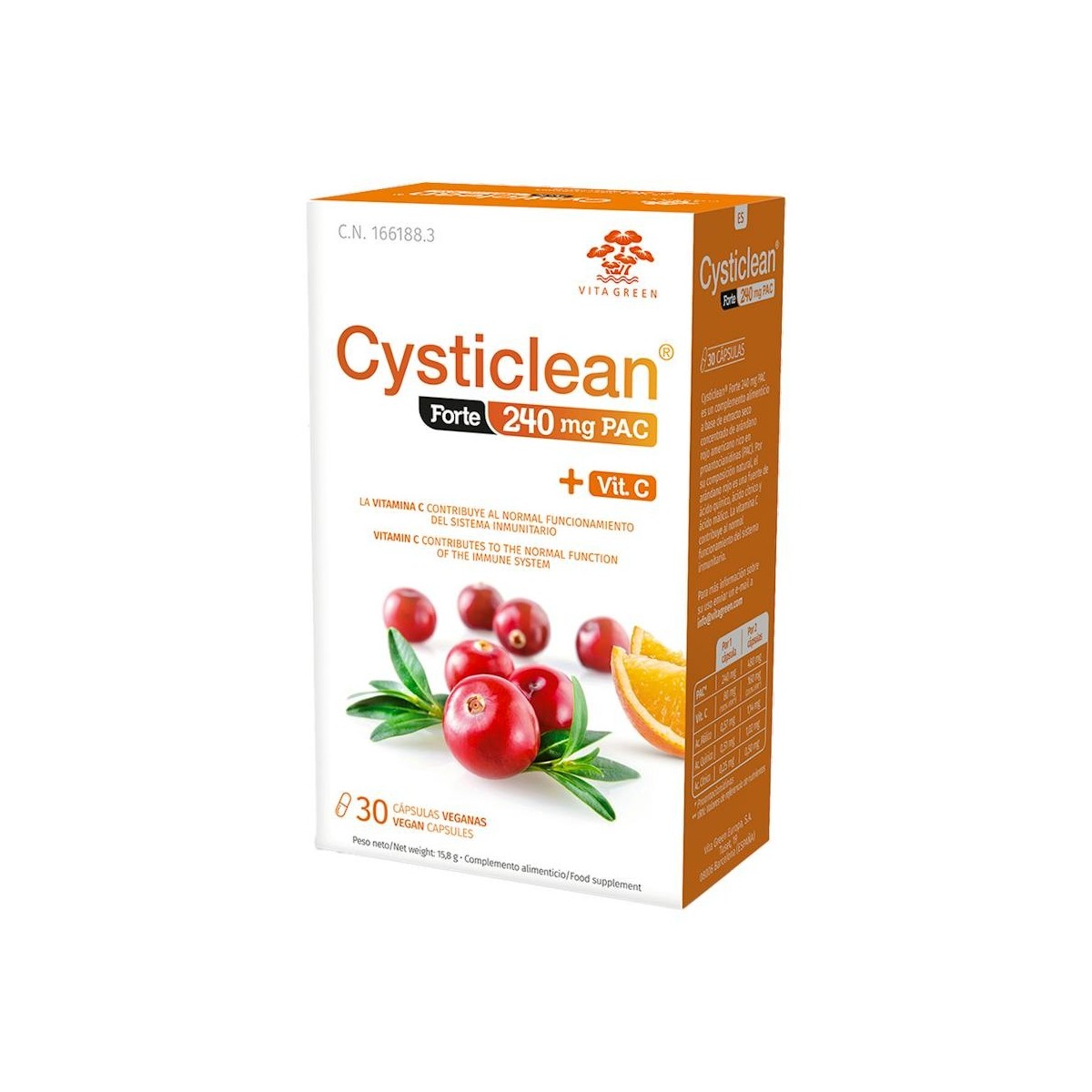 CYSTICLEAN FORTE 30 CAPSULAS SUP.AL.