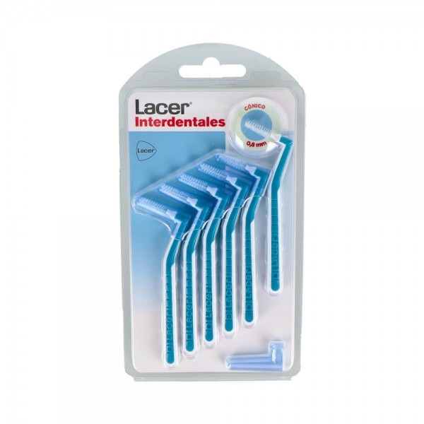 CEPILLO INTERDENTAL LACER CONICO ANGU AZUL 6 U