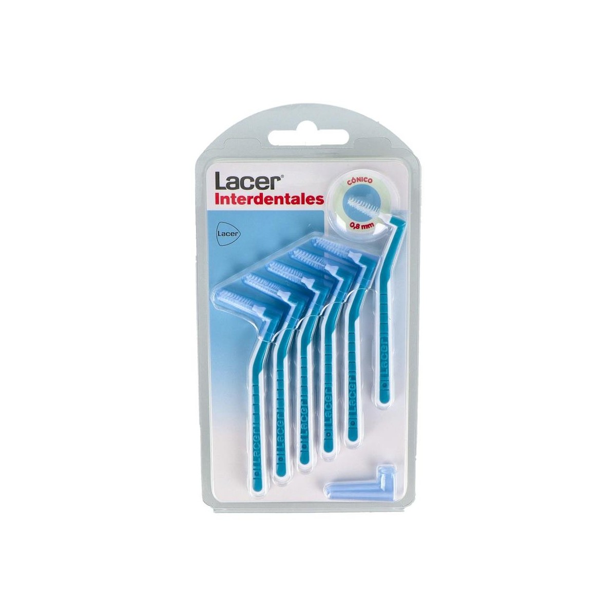 CEPILLO INTERDENTAL LACER CONICO ANGU AZUL 6 U
